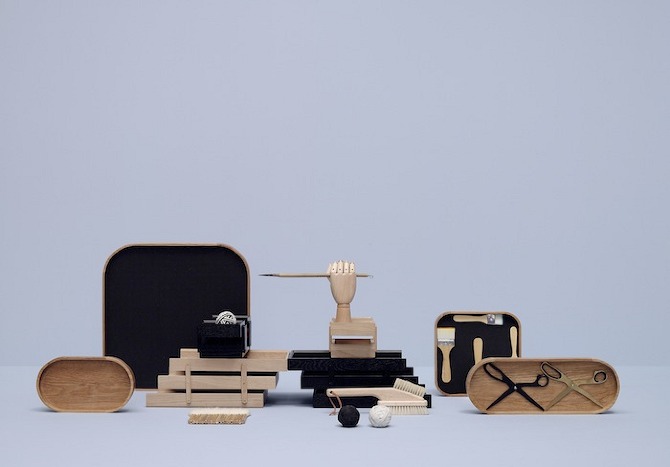 Wooden%20Tray %20Archive%20Hill %20Wooden%20Hand %20Elastic%20ball %20Computer%20Brush %20Scissors HAY 2012 Catalogue Styling in THISISPAPER MAGAZINE